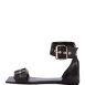 Balenciaga Flat Belted Leather Sandals