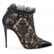 Christian Louboutin Pigalle 100 Studded Lace Booties1